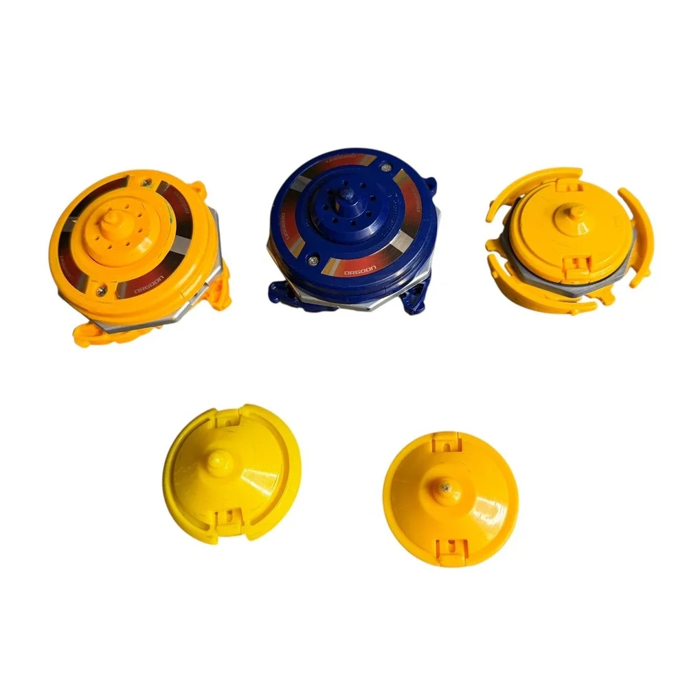 Vintage Beyblade Dragoon Lot 5pc Blue‎ Yellow Original Series Battling Tops